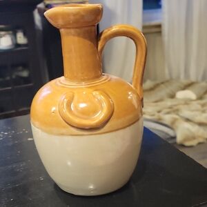 Ye Monks Whiskey Jug w/ Handle,EUC, Scotland, Pottery